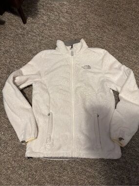 The North Face Women's White Teddy Fleece Jacket